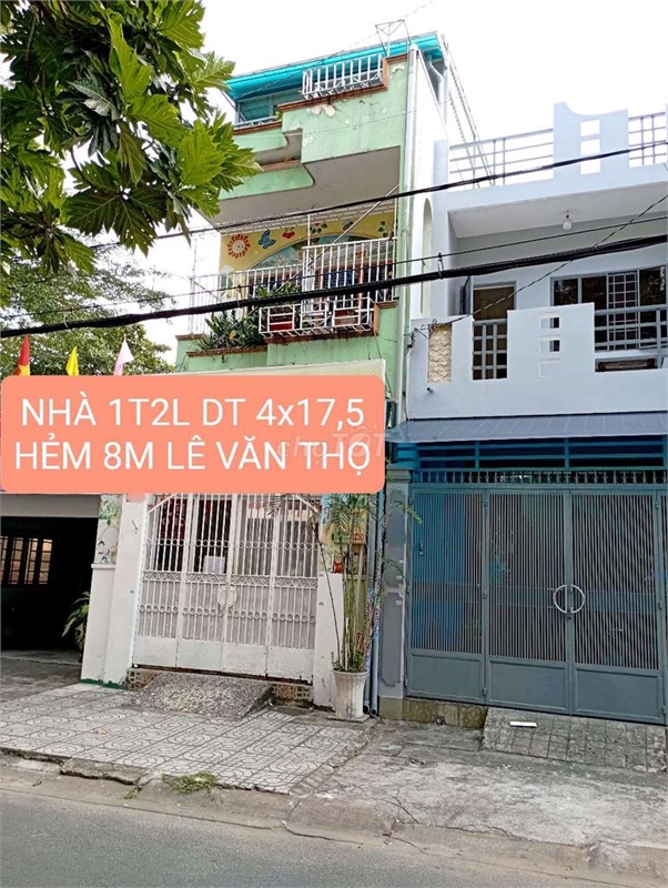 Bán Nhà Hẻm 8m 1/ Sát Mặt Tiền Lê Văn Thọ Phường 9 Gò Vấp 4x17,2 Đúc 2 Tấm chỉ 8 tỷ